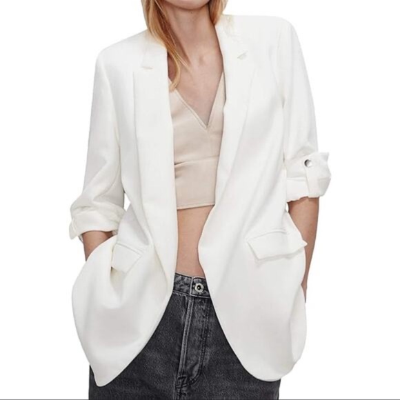 Jennifer Lopez Classic White Blazer - Picture 4 of 6
